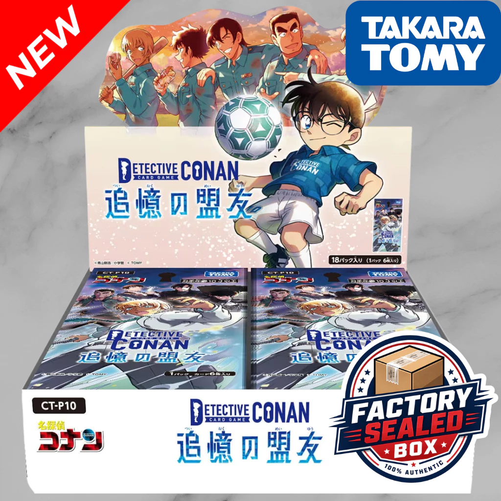 TAKARA TOMY Detective Conan TCG CT-P10 บูสเตอร์บ็อกซ์ Reunion Ally ชุดที่ 10 ใหม่