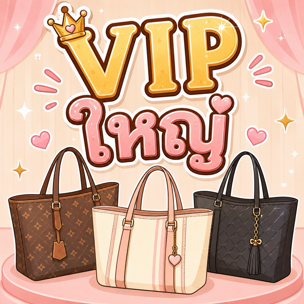VIP ใหญ่ 👜 ใบใหญ่  ดีไซน์หรู จุของได้เยอะ ใช้งานคุ้ม