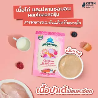 [12 ซอง] BUZZ Magic meal อาหารเปียกแมว Human Grade เสริมผักผลไม้