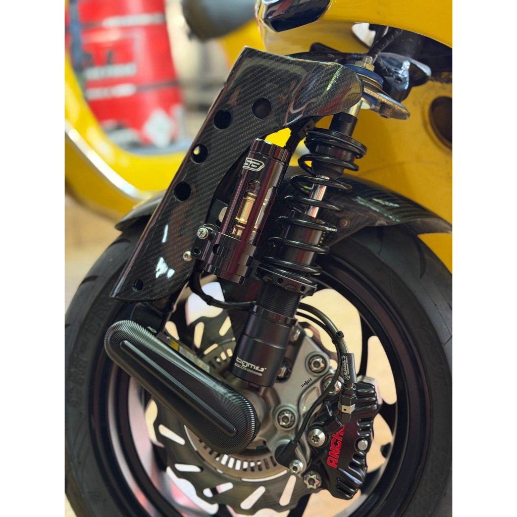 โช๊คอัพ BGM PRO SC/F1 สำหรับ นิว Vespa (195mm - 205mm) ปรับความสูงได้ โช๊ค เวสป้า