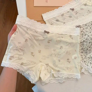 M-XL 👙กางเกงใน กางเกงชั้นในสตรี ผ้าฝ้าย 100%🌿 ระบายอากาศได้ดี💨 ทรงสวย✨ สินค้าพร้อมส่งจากไทย