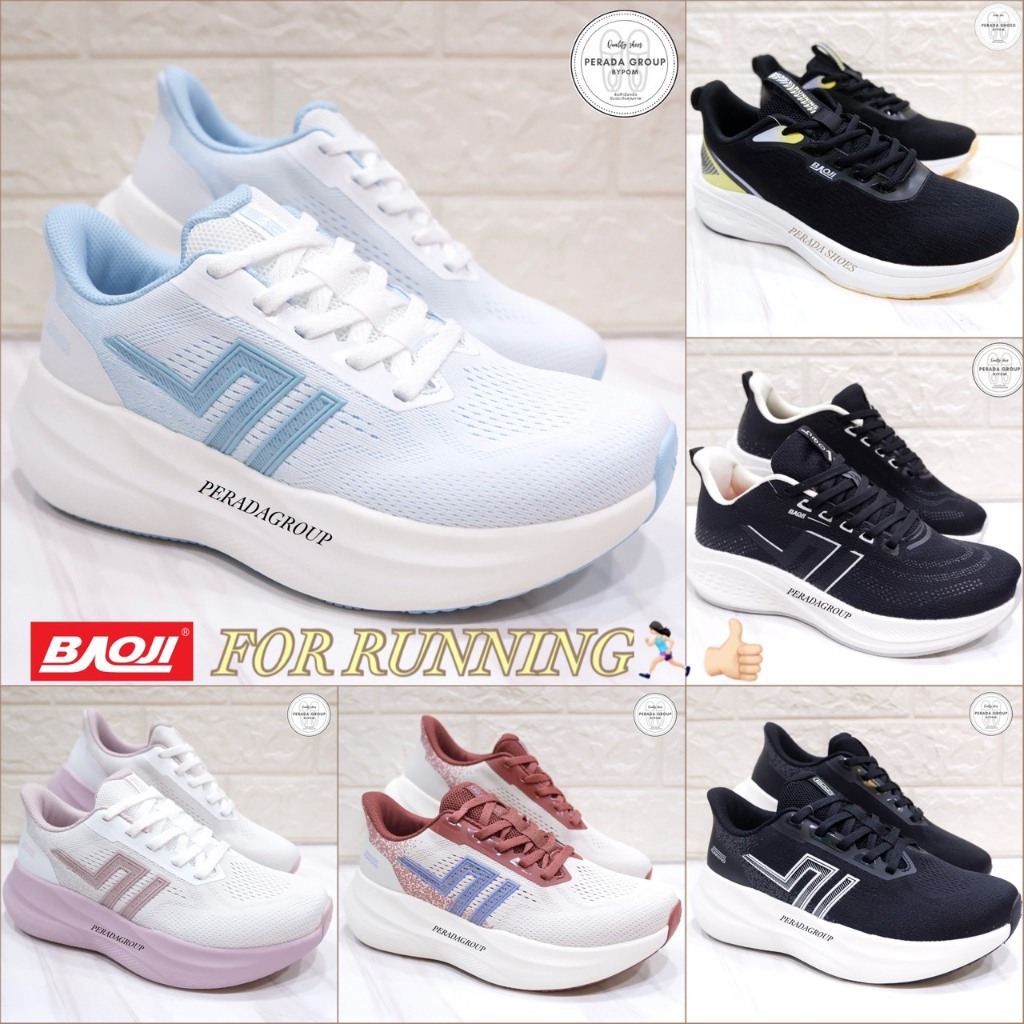 Baoji For Running แท้💯% รองเท้าผ้าใบ บาโอจิ สำหรับวิ่ง BJW1009 / BJW1143 / BJW1197 ไซส์ 37-41