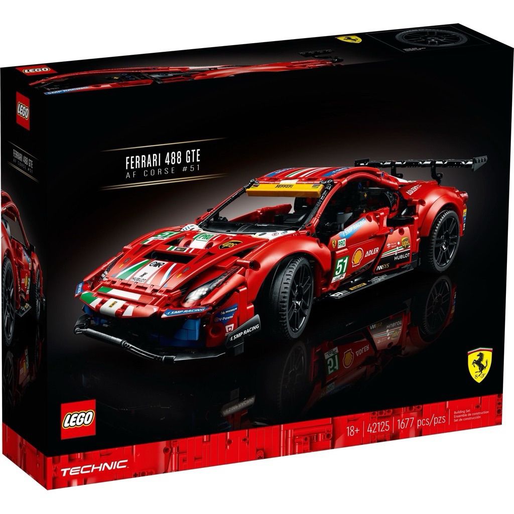 LEGO 42125 Technic Ferrari 488 GTE “AF Corse #51” (พร้อมส่ง)