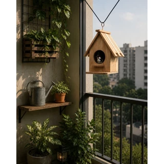 Mareera บ้านนก กระรอก หรือชูก้า สินค้ามีพร้อมส่ง handmade ผลิตจากไม้สักเก่า ใช้ตกแต่งสวนหรือตกแต่งบ้าน