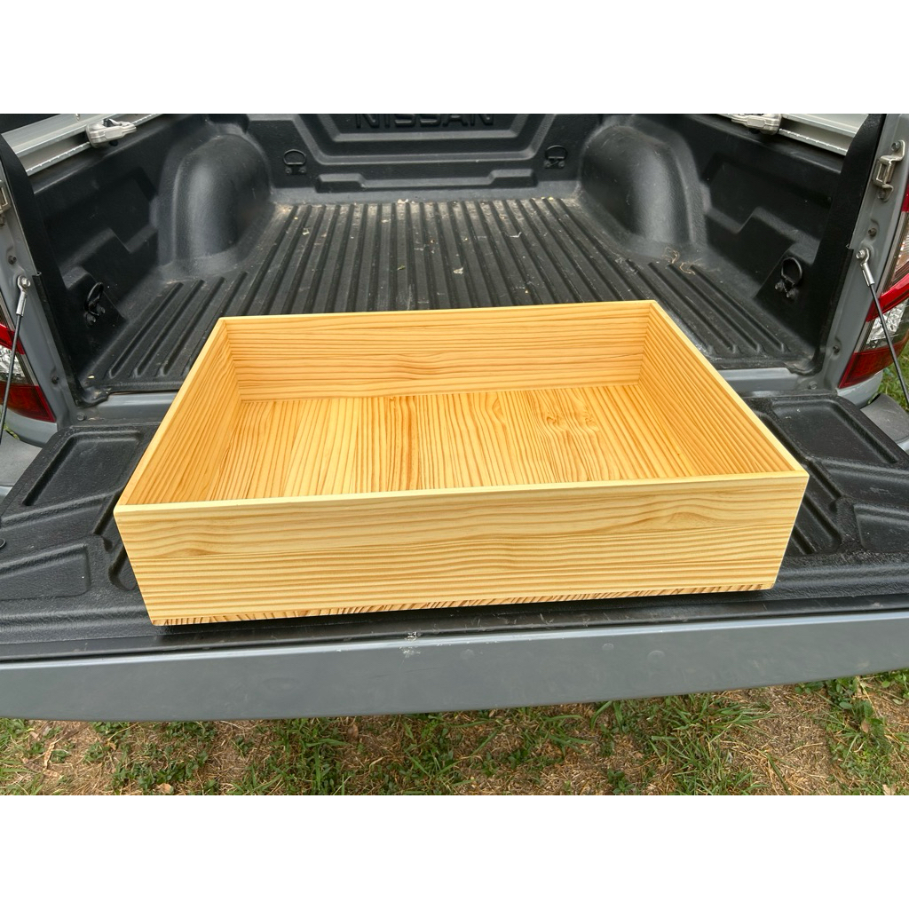 กล่องไม้ กระบะไม้ 50 X 70 X 16 CM. รับงานสั่งทำตามแบบ