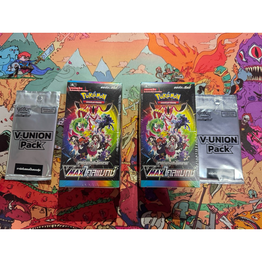 Pokemon TCG VMAX Climax โปเกม่อน วีแม็ก ในซีล+ซองโปโม ของแท้ เมดอิน Japan