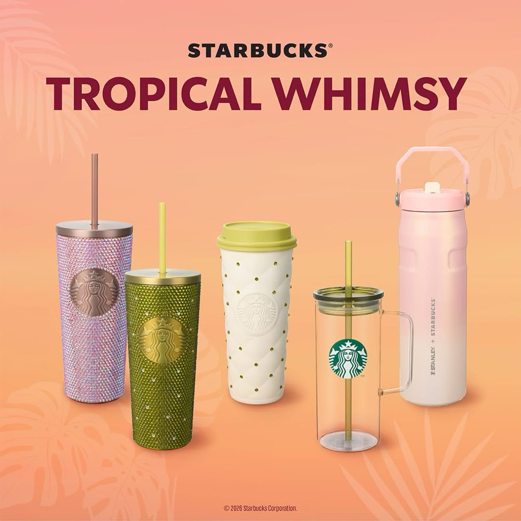 💯% Starbucks®️Tropical Whimsy Collection