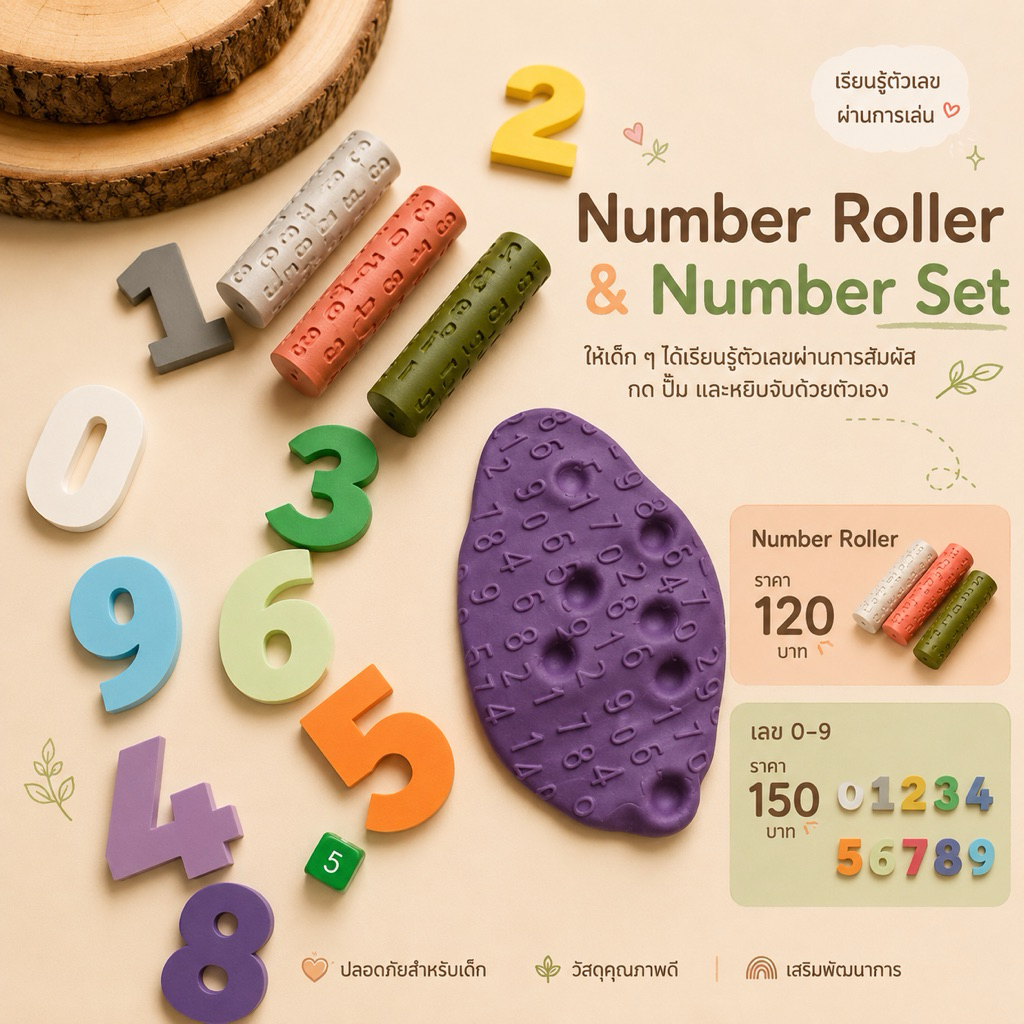 พร้อมส่ง🇹🇭 งานปริ้น3D Numbet Roller✨