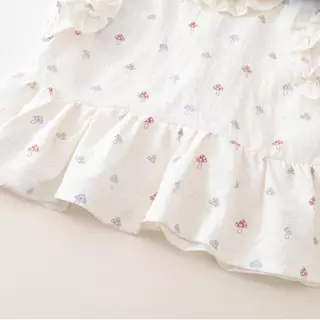Hania kids สินค้าราคาพิเศษ พร้อมส่ง ชุดเช็ตแขนกุดลายเห็ดสีสัน น่ารัก ชุดเช็ตเด็กผู้หญิง K6126229