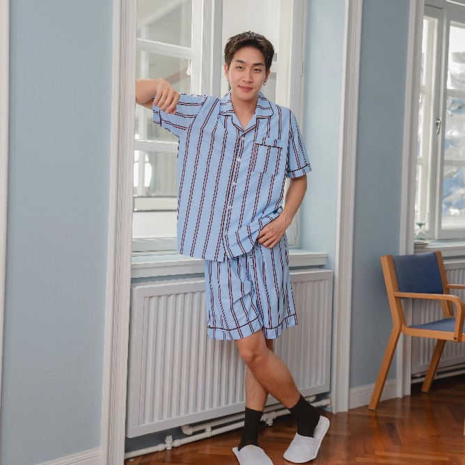 Sleepypie_Men Sailor blue pajamas set