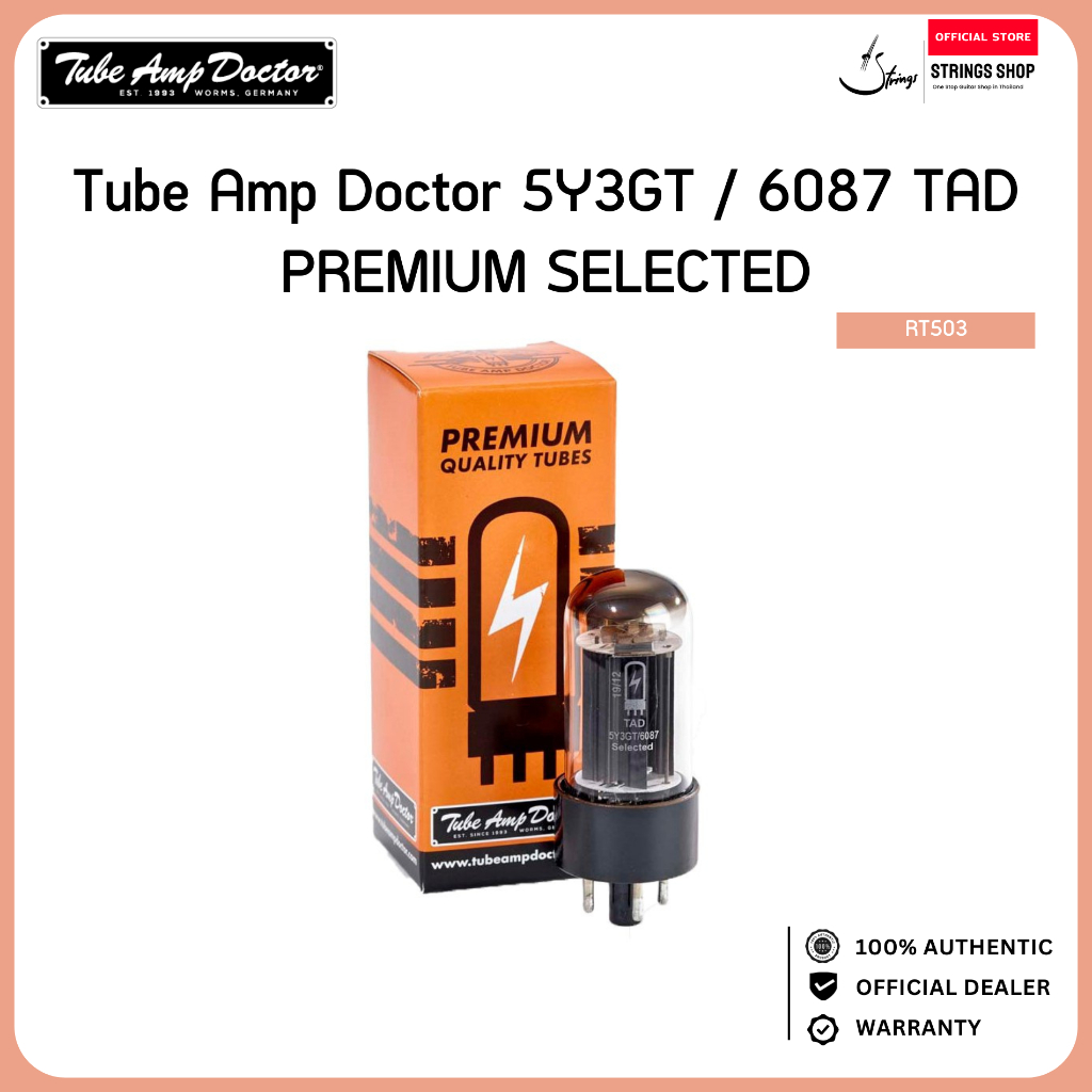 หลอดแอมป์ Tube Amp Doctor 5Y3GT / 6087 TAD PREMIUM SELECTED