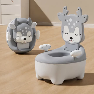 Children Toy กระโถนเด็กพกพา สำหรับเด็ก 1-5 ขวบ กระโถนเด็ก ลายน้องกวาง มีที่จับถนัด No.6739