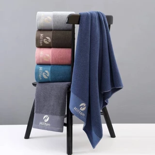 ผ้าเช็ดตัว Hilton Cotton 100% ขนาด 70x140 ซม. 80x160ซม. เนื้อผ้านุ่ม ไม่ผลัดขน ดูดซับน้ำได้ดี #Hilton Cotton