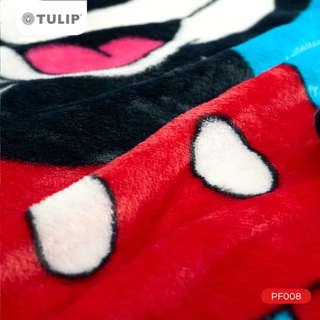 Tulip Fleece 60x80 นิ้ว ลาย PF008 มิกกี้เมาส์ Mickey Mouse ลิขสิทธิ์แท้ดิสนีย์ Disney ผ้าห่มฟลีซขนาดใหญ่ 5 ฟุต