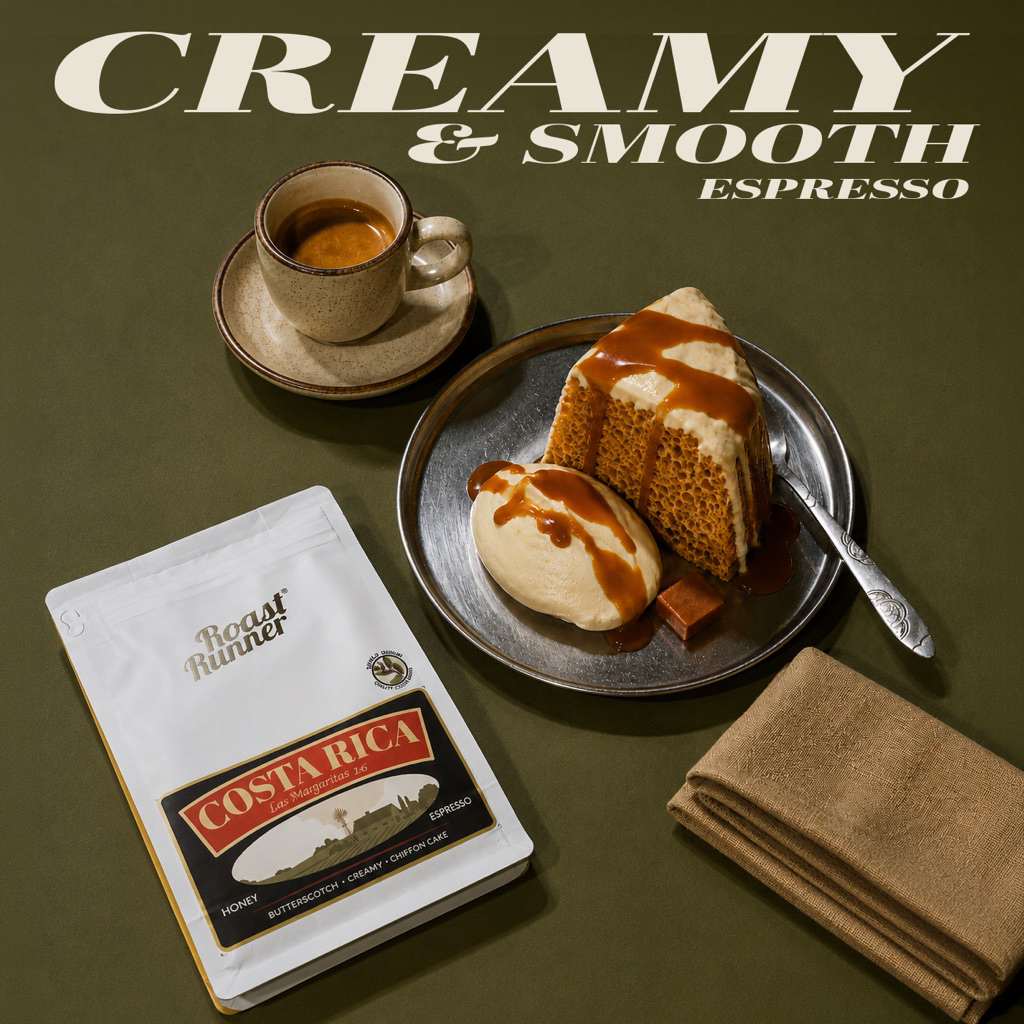 [ ใหม่ ] Roast Runner Coffee เมล็ดกาแฟ Costa Rica Las Margaritas 26 Honey  [ คั่วกลาง - ESPRESSO]