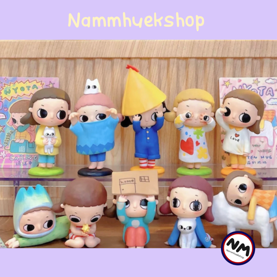 [พร้อมส่ง] กล่องสุ่ม Popmart รวมคอล Nyota เนียวตะ เช็คการ์ด แกะตัว