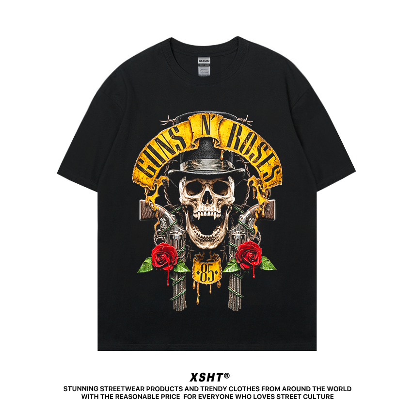 พร้อมส่ง เสื้อ Guns N' Roses - Concert Tour (1985) Tee - Black (สีดำ) by XSHT