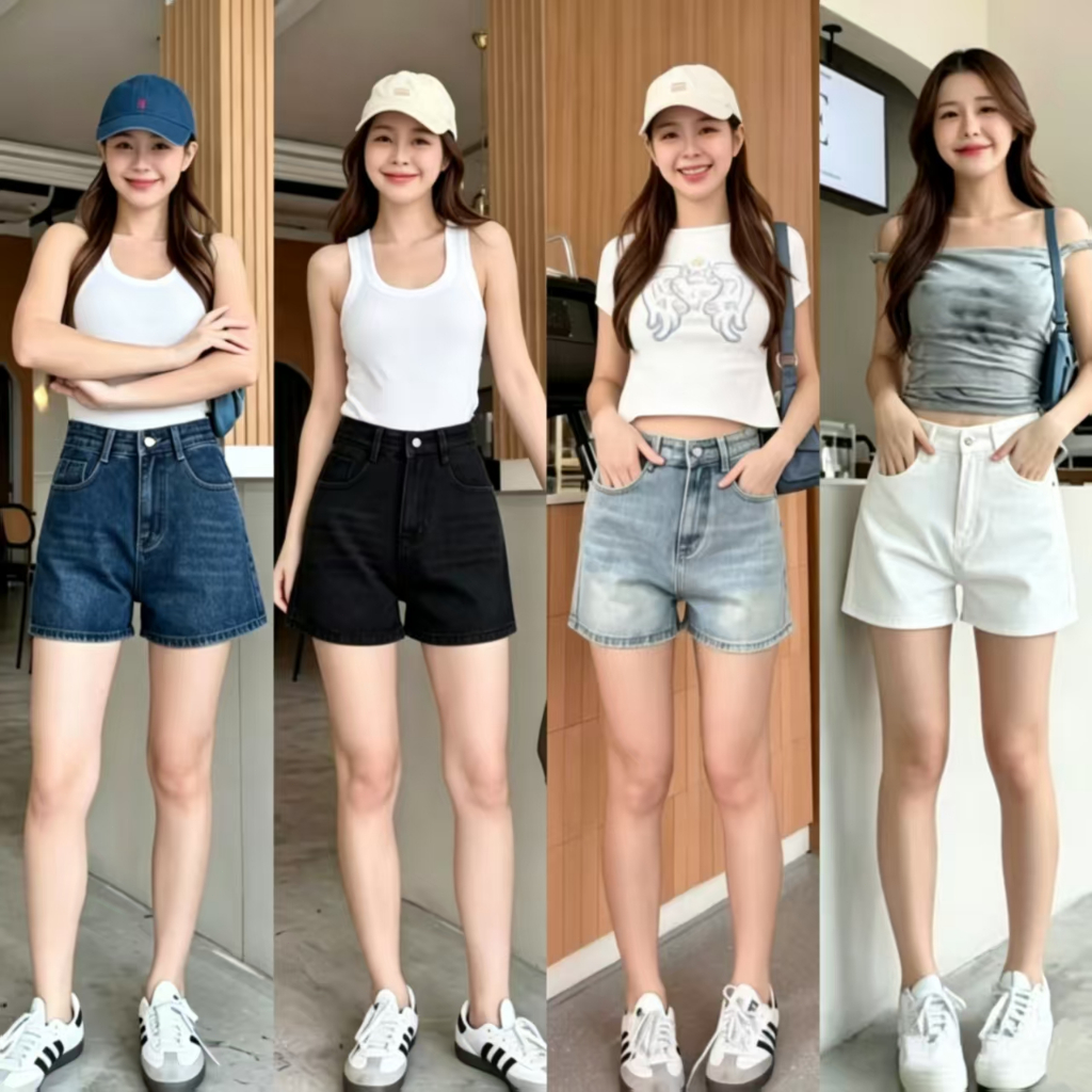 👖กางเกงขาสั้นป้าย🇰🇷 wow 811💗💗💗ทรงสวย ผ้าดีมากก💗
