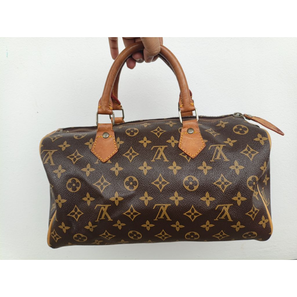 กระเป๋าหนังแท้💯 Louis Vuitton Monogram Speedy มือสอง