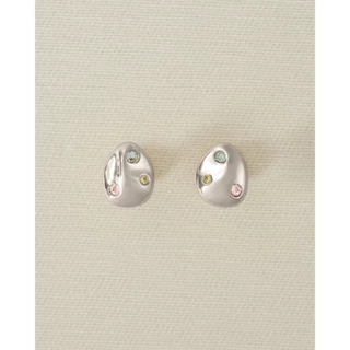 YVIS Coaster Brass Stud Earrings - FUNDAMENTAL Mitr X YVIS