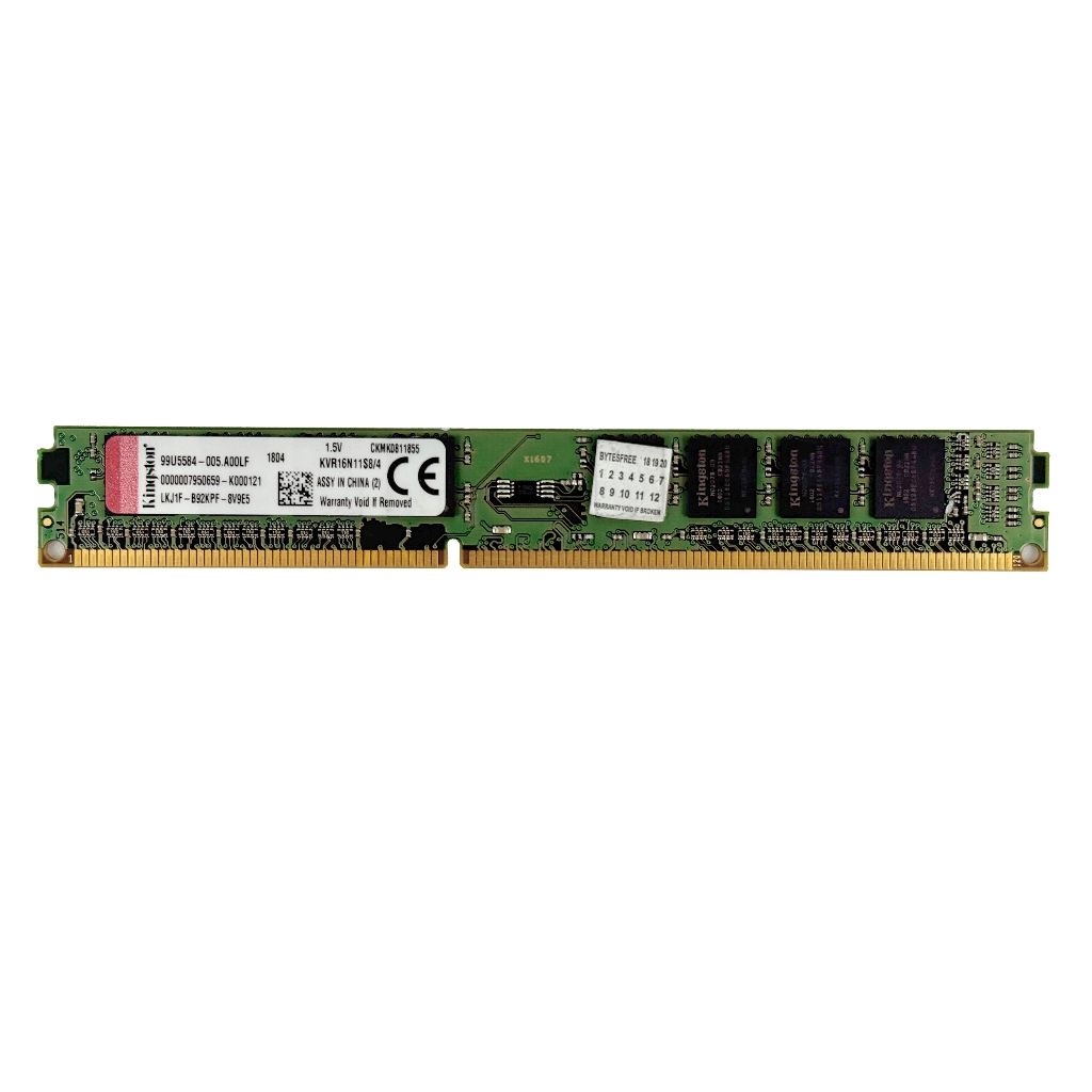 [มือสอง] RAM Kingston 4GB DDR3 Bus 1600 แรมเตี้ย 8 Chip ใส่บอร์ด 775/1155/1150 (ประกัน 90 วัน)