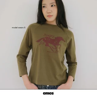 [CMCS] เสื้อยืดแขนยาว Stay Hungry, Howdy raglan long sleeve