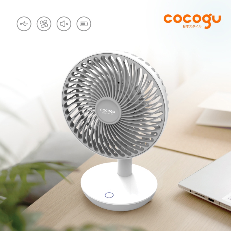 พัดลมตั้งโต๊ะ COCOGU รุ่น C-TF1 White