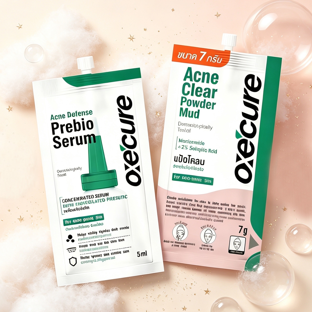 (1 ซอง) Oxe Cure Acne Clear แอคเน่ เคลียร์สิว 5g 7g