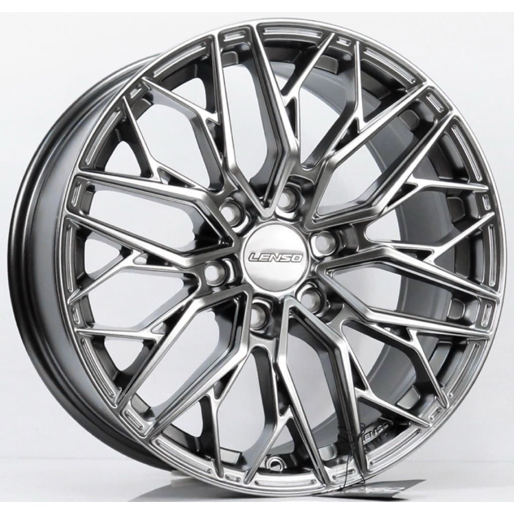 ล้อแม็กใหม่ Lenso Jager JTV Ventus 6รู130 สีไฮเปอร์แบล็ค Offset40 กว้าง 8.5นิ้ว ขอบ 18นิ้ว (ราคา4วง