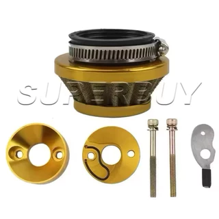 MowerToolsX ท่อกรองอากาศซิ่ง 47 49cc 40-5 LPO2 ขนาดเล็ก สีทอง สำหรับรถจักรยานยนต์ เครื่องตัดหญ้า คุณภาพสูง