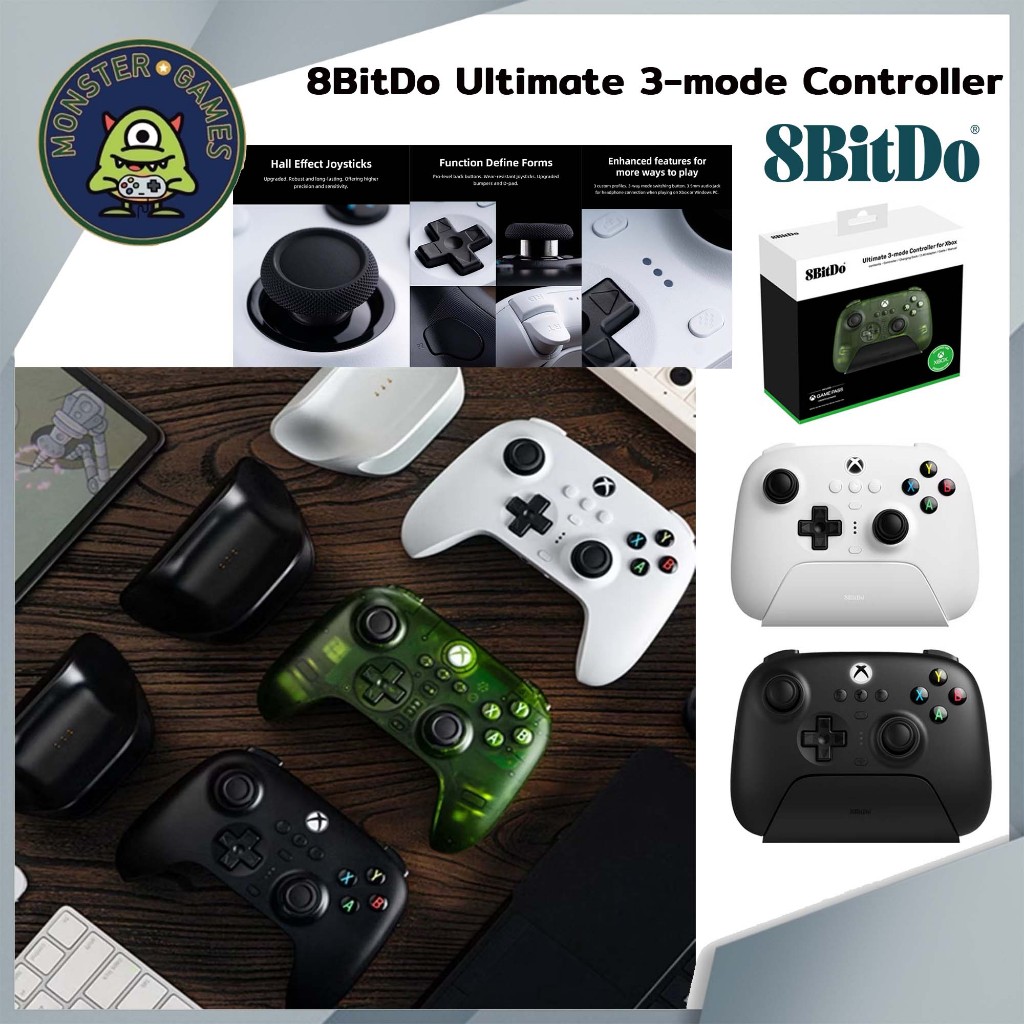 8BitDo Ultimate 3 Controller For Xbox, Windows, Android, iOS (จอย Com)(จอย switch)(จอย PC)(จอย Xbox)