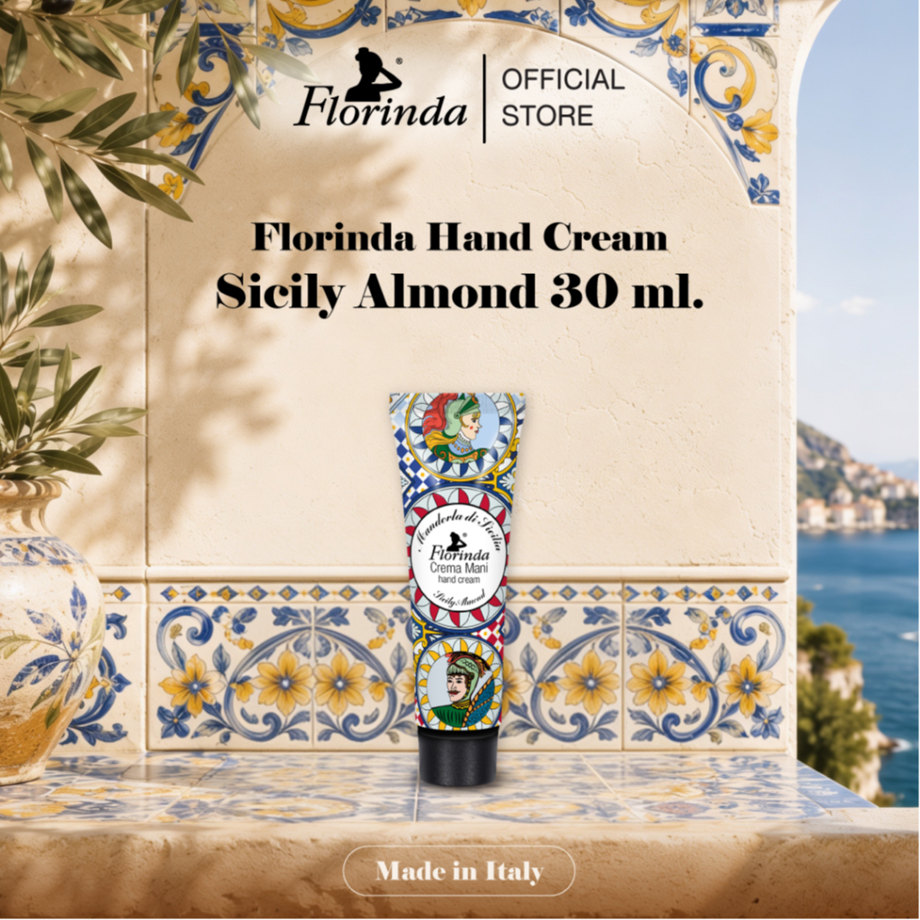 Florinda Hand Cream Sicily Almond แฮนด์ครีม กลิ่น ซิซิลี อัลมอนด์ 30ml (10FR00028)
