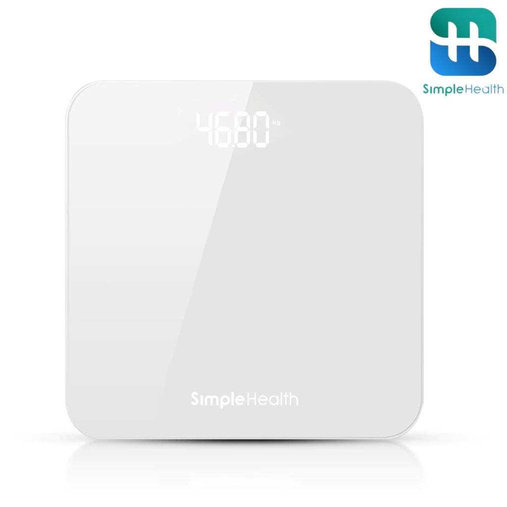 Simple Healthcare เครื่องชั่งน้ำหนักดิจิตอล เครื่องชั่งน้ำหนัก Digital Weight Scale จอแสดงผล LED