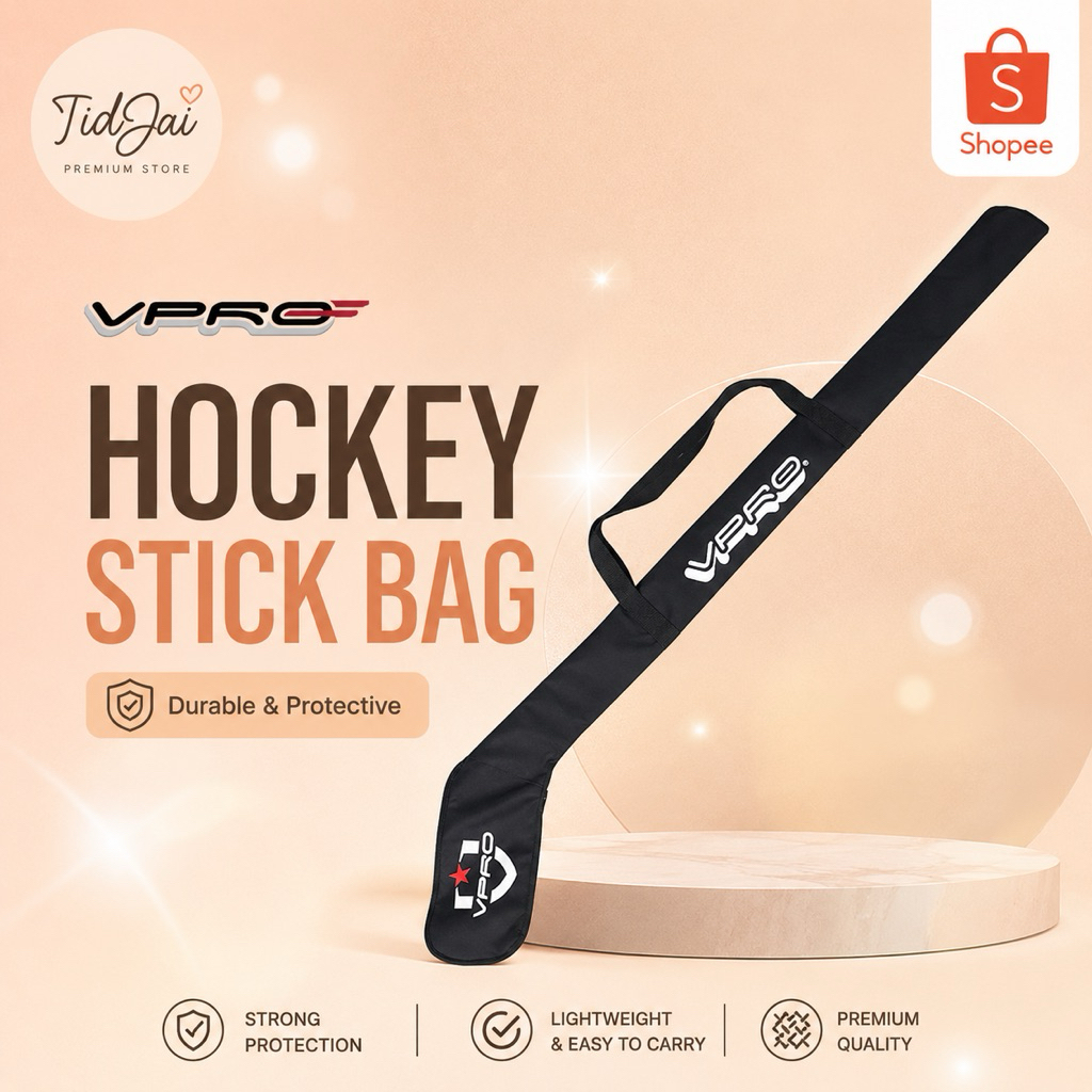 VPRO Ice Hockey Stick Bag กระเป๋าใส่ไม้ฮอกกี้น้ำแข็ง แบบพกพา กันรอย น้ำหนักเบา