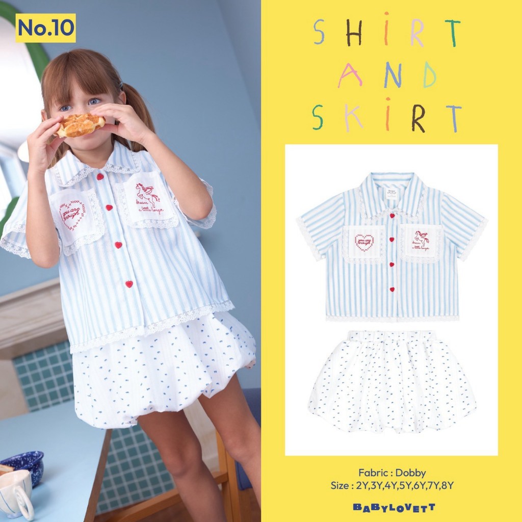 [Babylovett] 10 Feels like mom - Shirt and Skirt