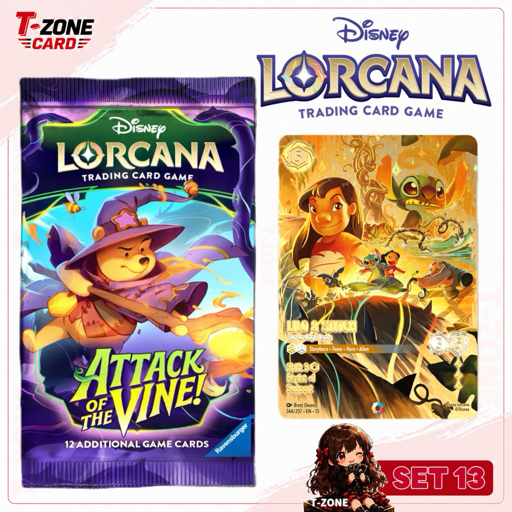 [ย390]🇧🇪Belgium Disney Lorcana Attack of the Vine(ENG)เปิดBoxใหม่9/8/69