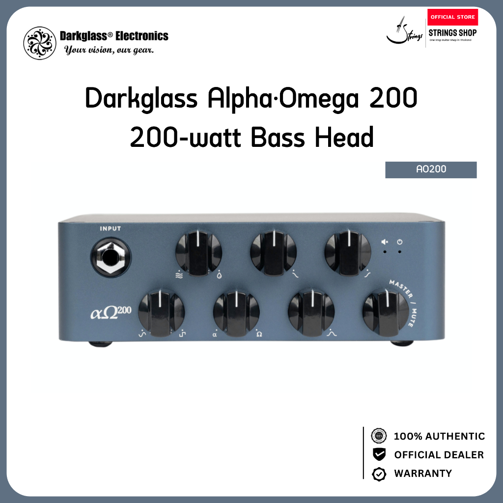 Darkglass Alpha·Omega 200 200W Bass Head หัวแอมป์เบส 200 วัตต์ High Gain