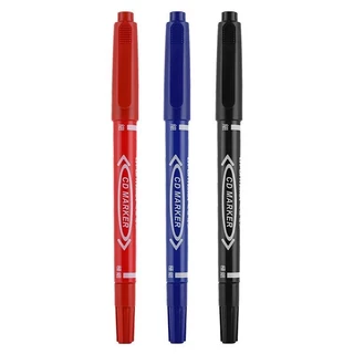 ปากกา Marker 2 หัว CD Marker ปากกาเขียนกล่องไปรษณีย์ เขียนพลาสติก กันน้ำ หมึกถาวร ปากกาเคมี