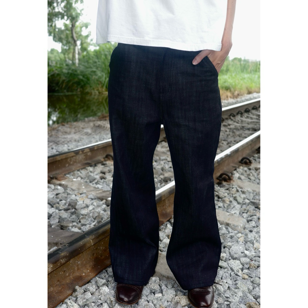 RAW STATE BOOTCUT JEANS DENIM กางเกงยีนส์ทรงบูทคัต (แบบซิป)