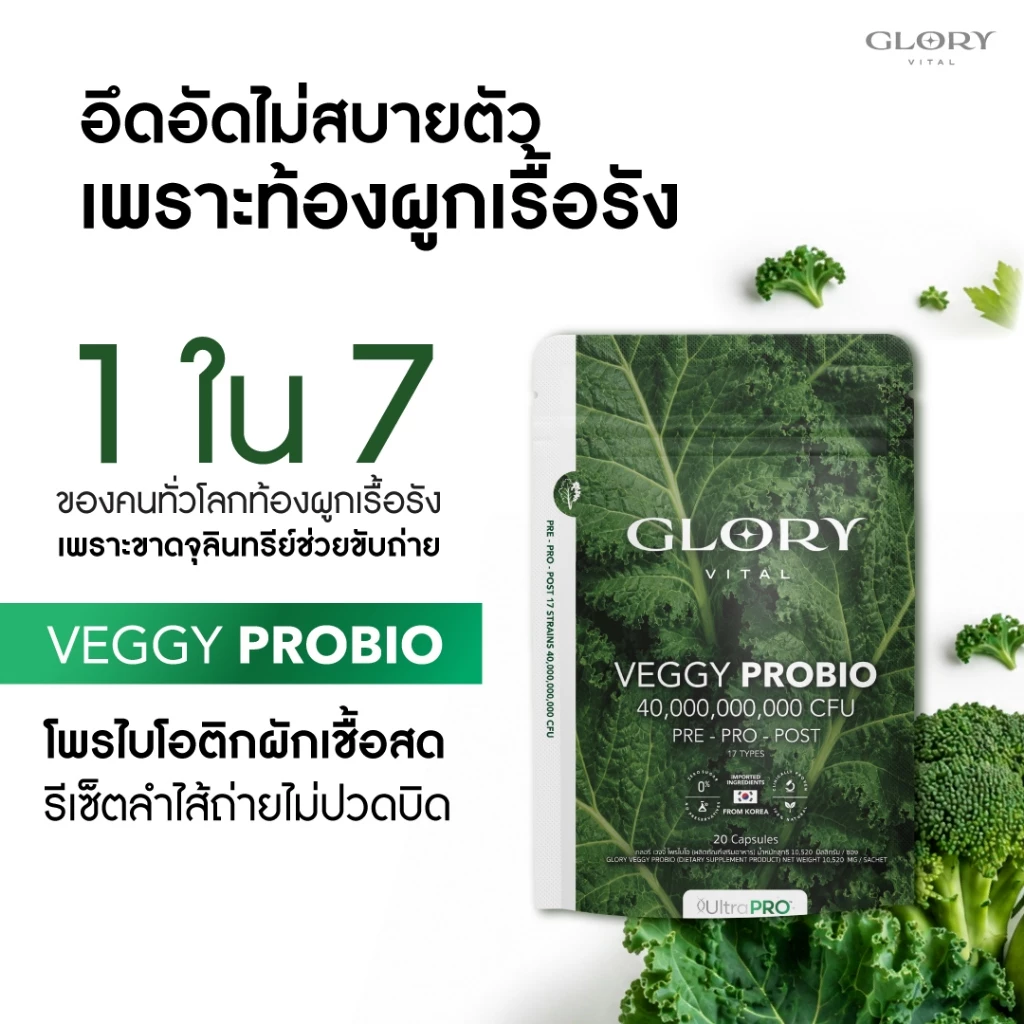 Glory Veggy Probio โพรไบโอติกผัก พร้อมใช้ thumbnail 9