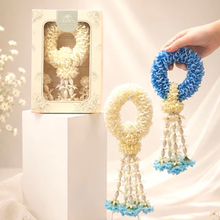 ✨พร้อมส่ง พวงมาลัยจากกลีบผ้า HANDCRAFTED สำหรับเป็นของขวัญวันแม่