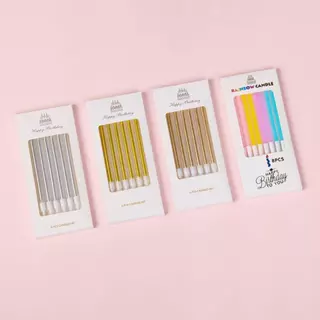 เทียนวันเกิดแบบเกลียว แบบตรง หลายแบบ ขายส่ง10 กล่อง