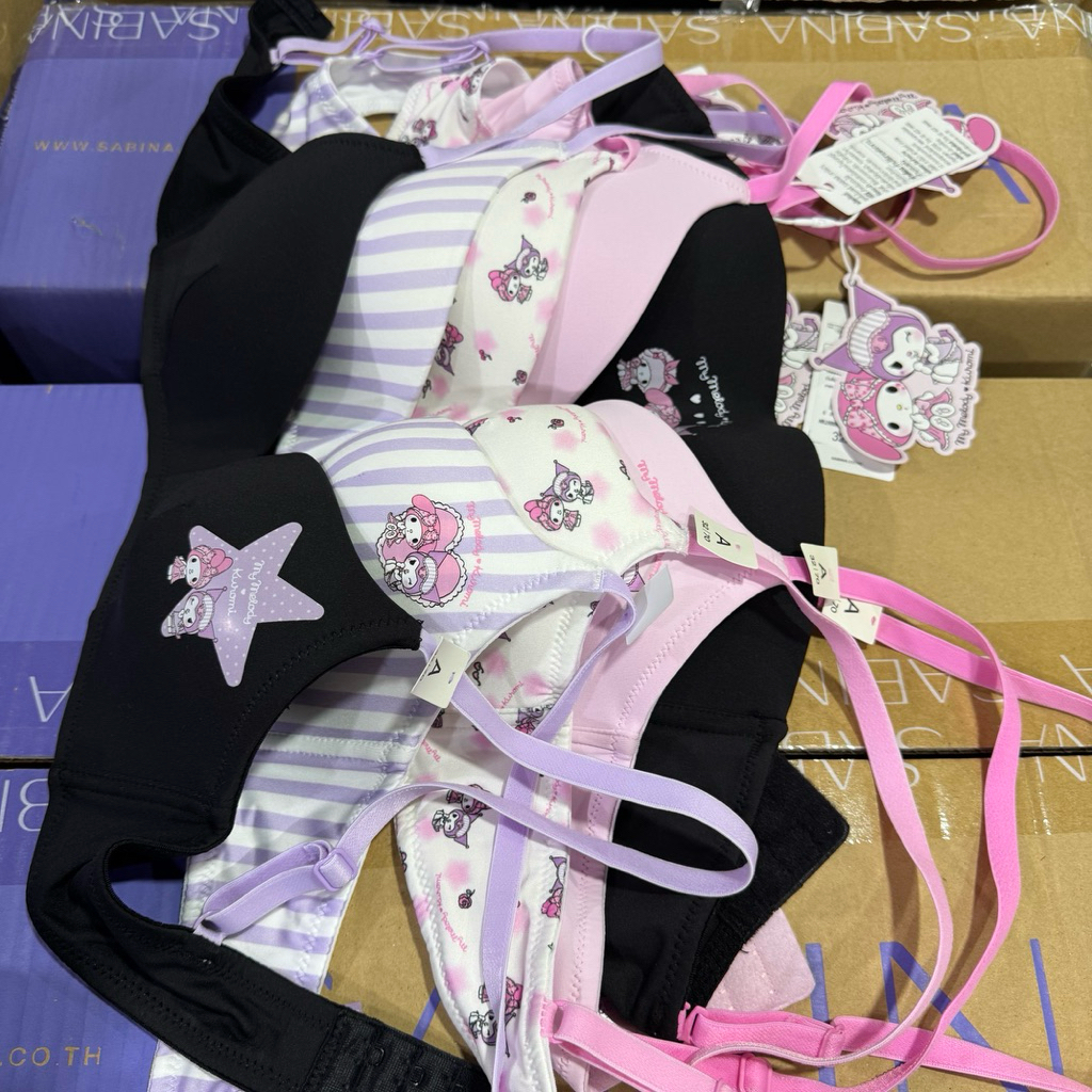 [เสื้อชั้นใน] My Melody & Kuromi เสื้อชั้นในไร้โครง รหัส NBL26003/NBL26004/NBL26005/NBL26006/NBL2600
