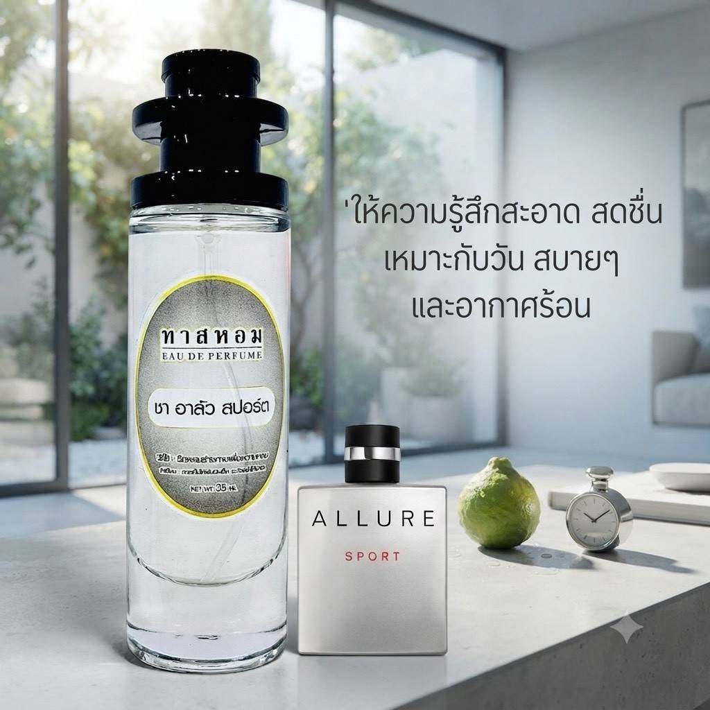 น้ำหอมกลิ่น อาลัว สปอร์ต นำเข้าจากฝรั่งเศส %