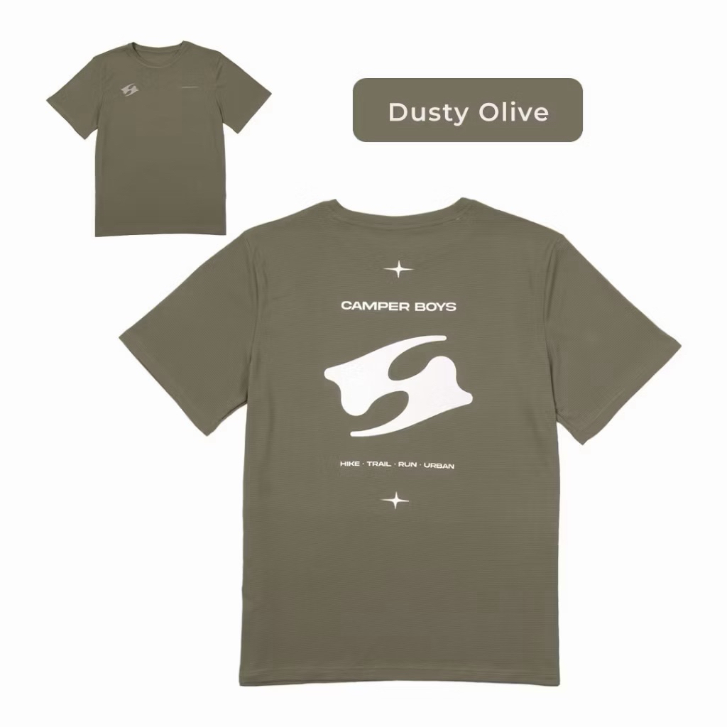 เสื้อ Camper boys- Summit Flow (Short Sleeve) -ใส่ 1 ครั้ง size s สี dusty olive