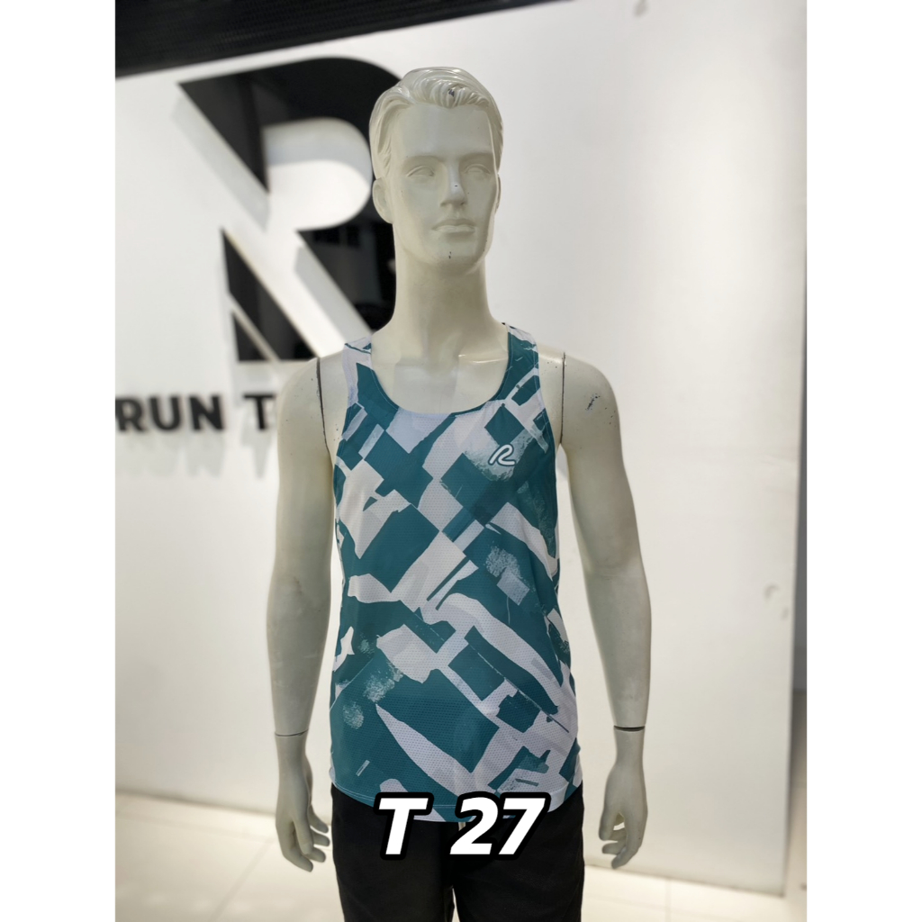 เสื้อวิ่งชาย เสื้อกล้ามเว้าหลัง เนื้อผ้าRabbit25 รหัสสินค้า T27