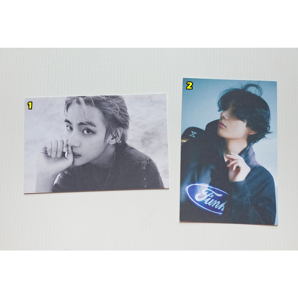 การ์ด Postcard ของแท้ จาก CD อัลบั้ม V ( BTS ) - Layover Album พร้อมส่ง Kpop Card Taehyung