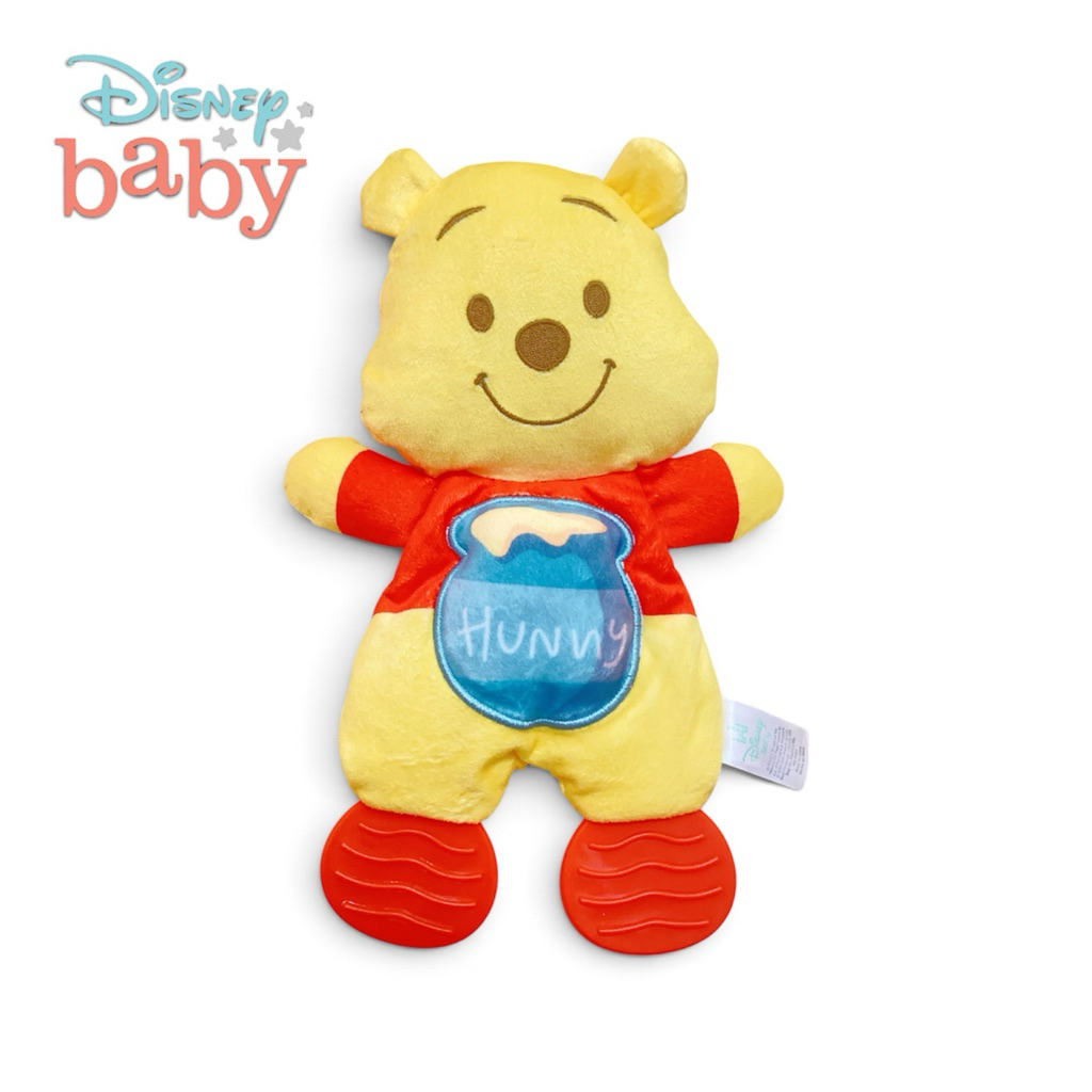 Disney Baby Winnie The Pooh Sensory Blanket with Teether Feet Toy💛