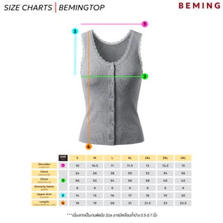 Bemingtop1264(S-4XL) - Mony Top – เสื้อกล้ามผ้าริบแต่งลูกไม้ พร้อมกระดุมหน้าใช้งานได้จริง