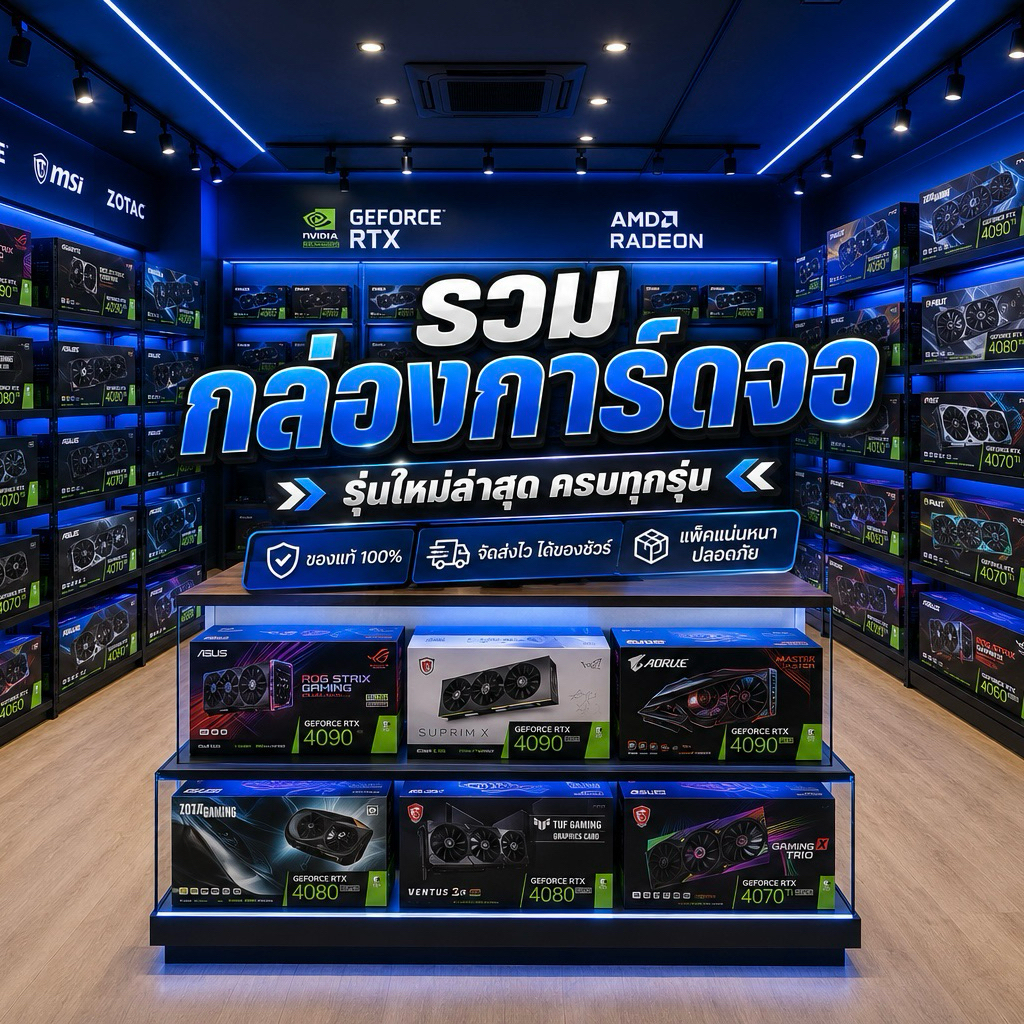กล่องการ์ดจอ กล่องเปล่า 1060 1650 1070 1080 1660S 2060 2060S 2070 กล่อง 3050 3060 3070 4060 4070 506